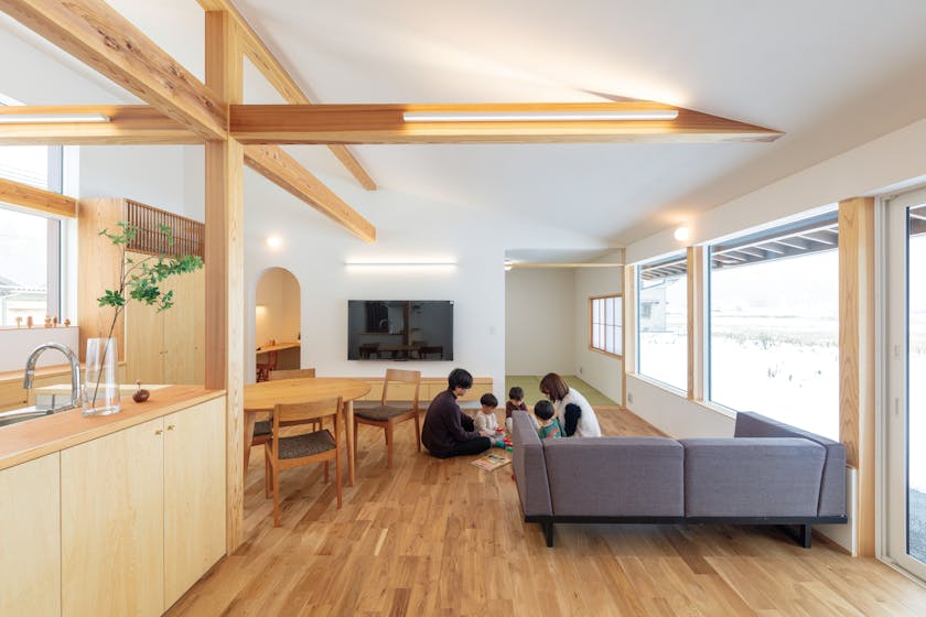 木だて家_のびのび遊べる。子育て家族のための優しい無垢の家 