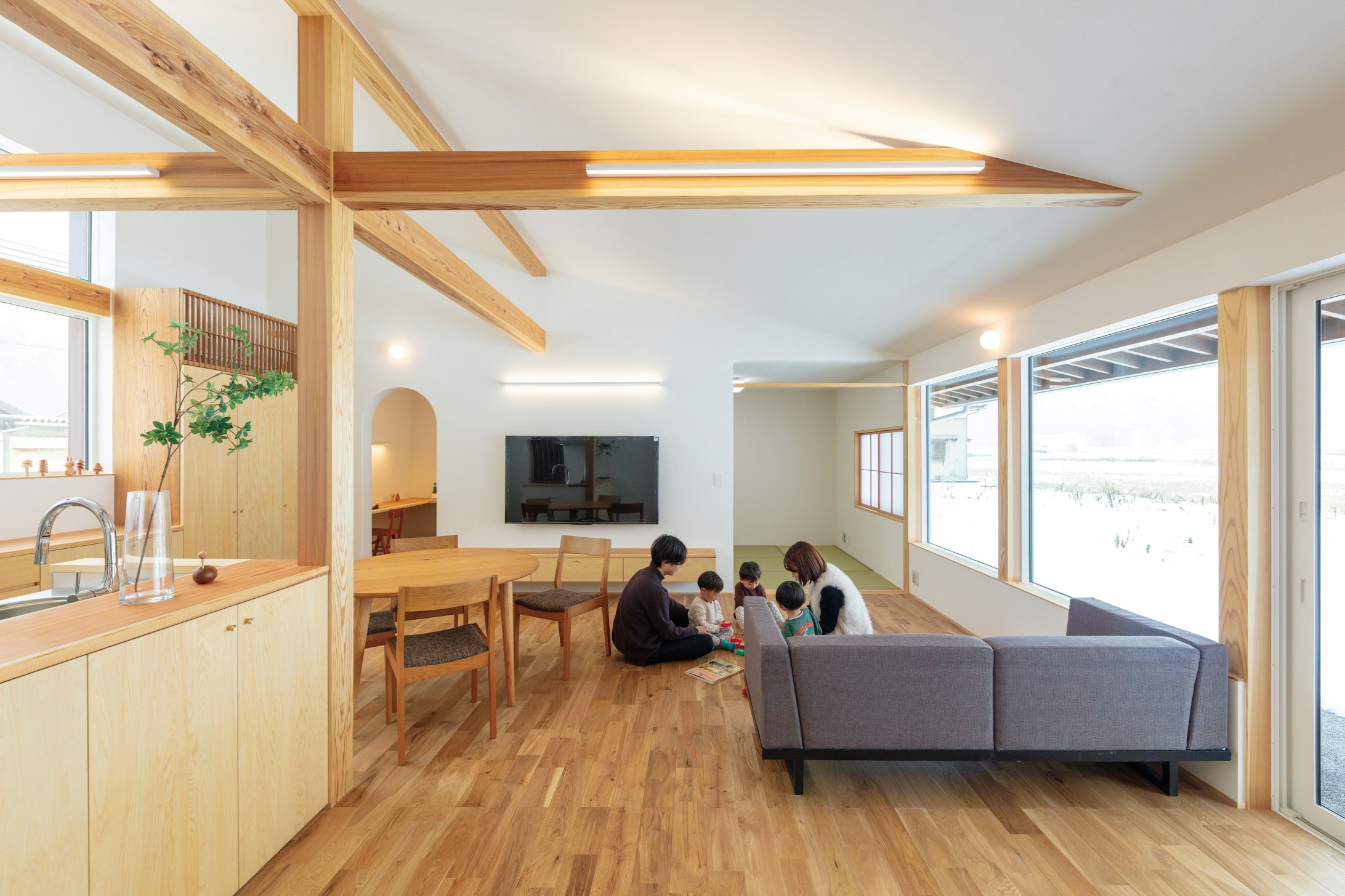 木だて家_のびのび遊べる。子育て家族のための優しい無垢の家 