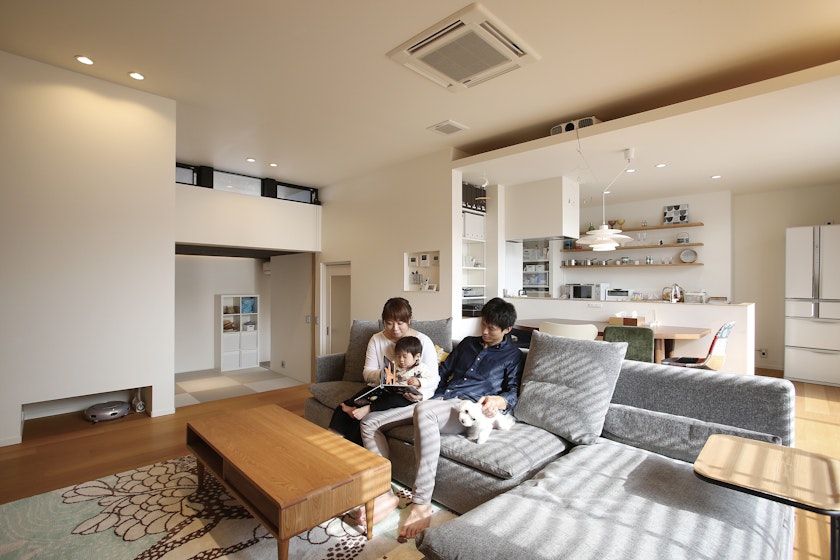 【福井】EUGUE＿上下階ＬＤＫで、気兼ねなく暮らす ほどよい距離感の２世帯住宅