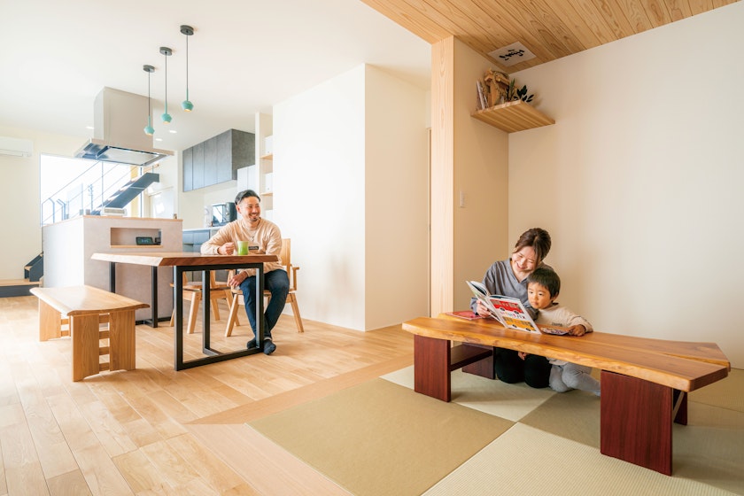 【富山】米田木材_多彩な過ごし方を叶えた、「静」と「動」が共存する家