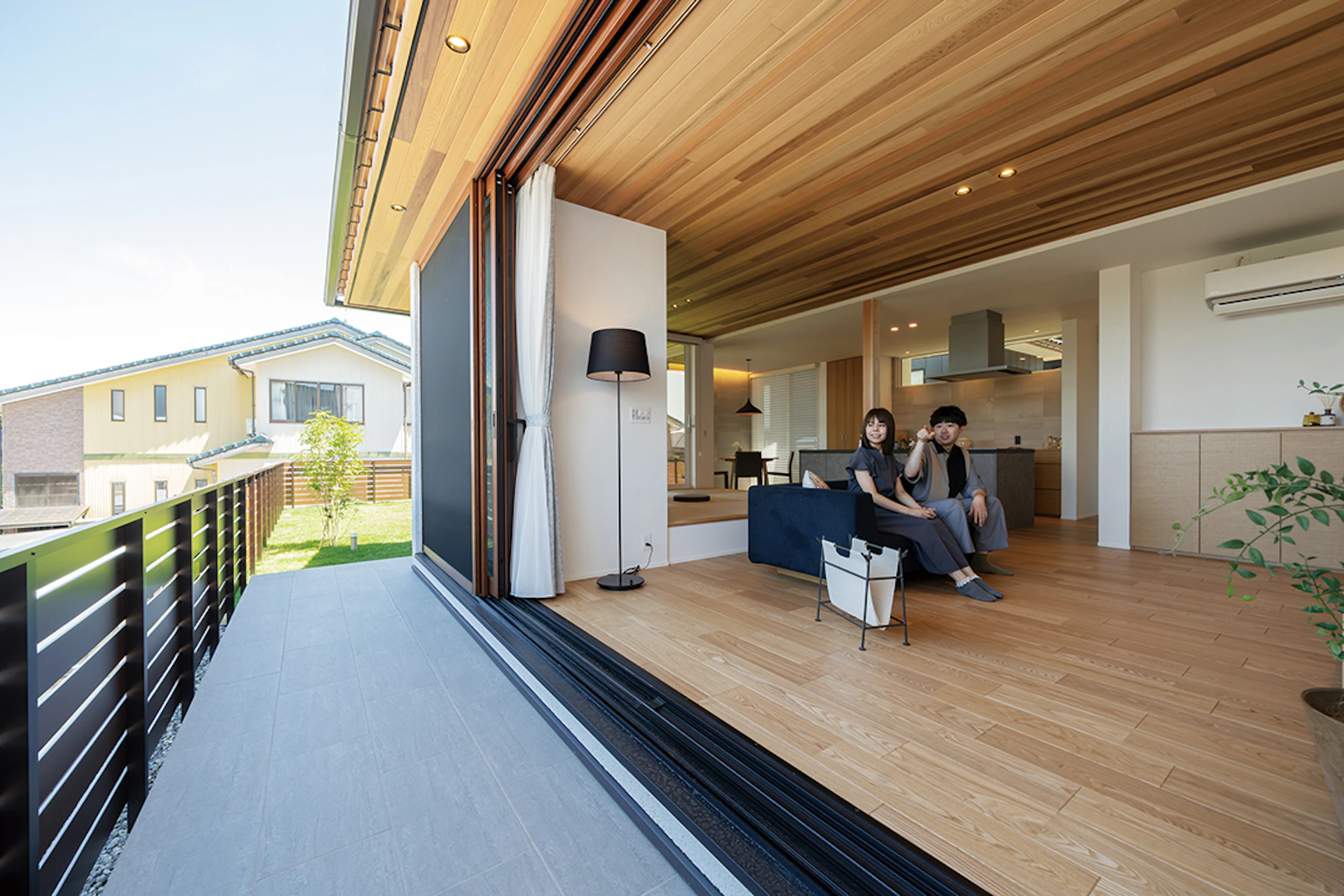 フルオープンになる窓