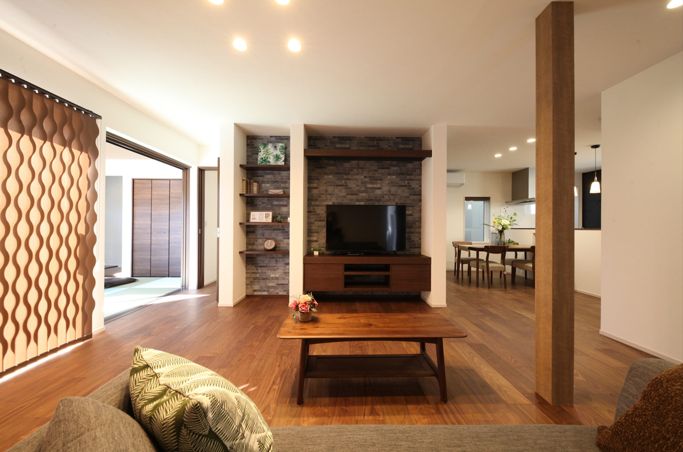 家族団らんの広々LDK