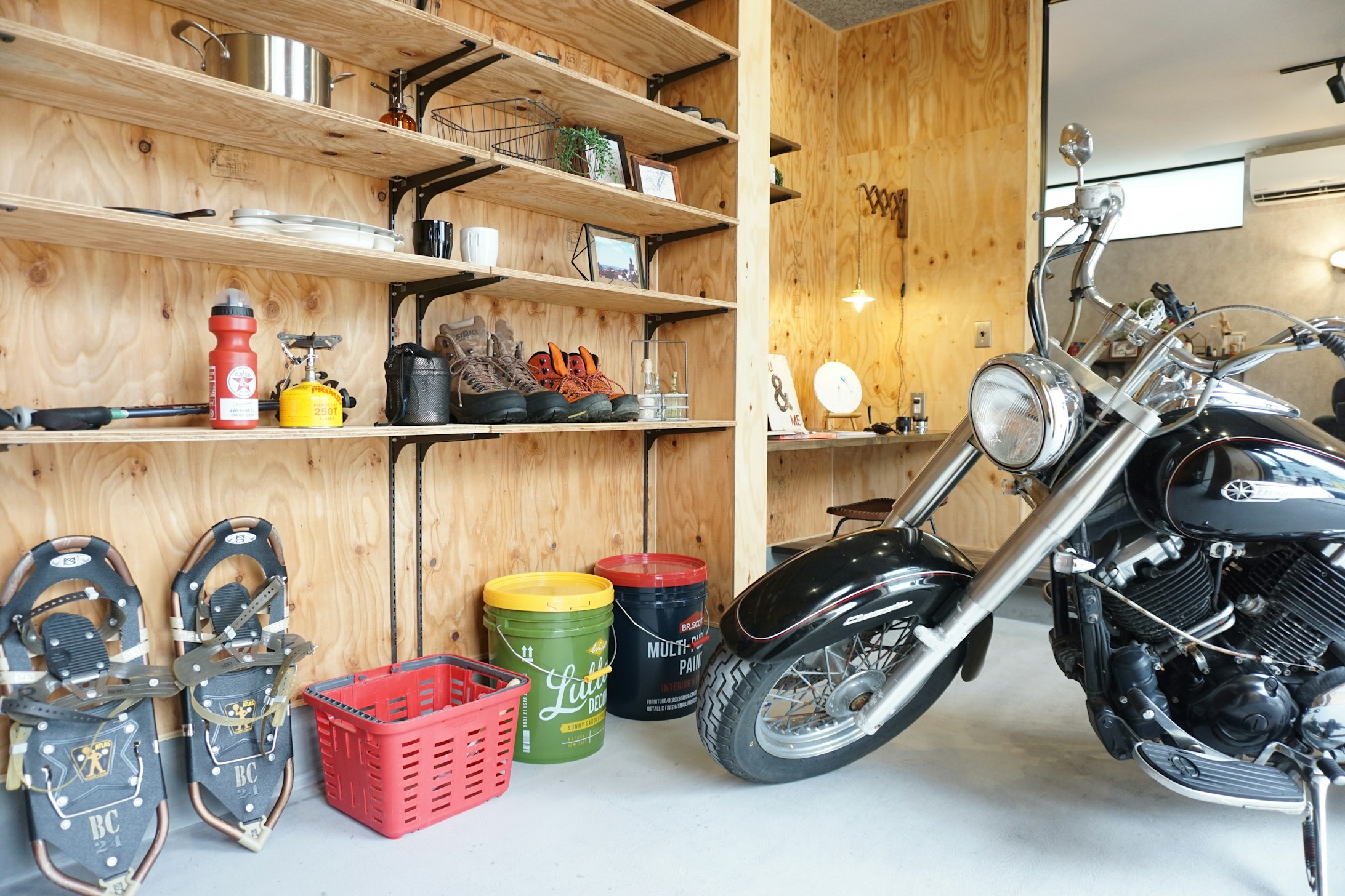 趣味を愉しむ土間スペース