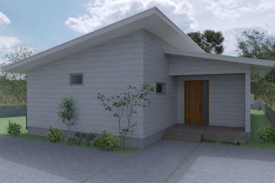 外壁にはガルバリムを採用