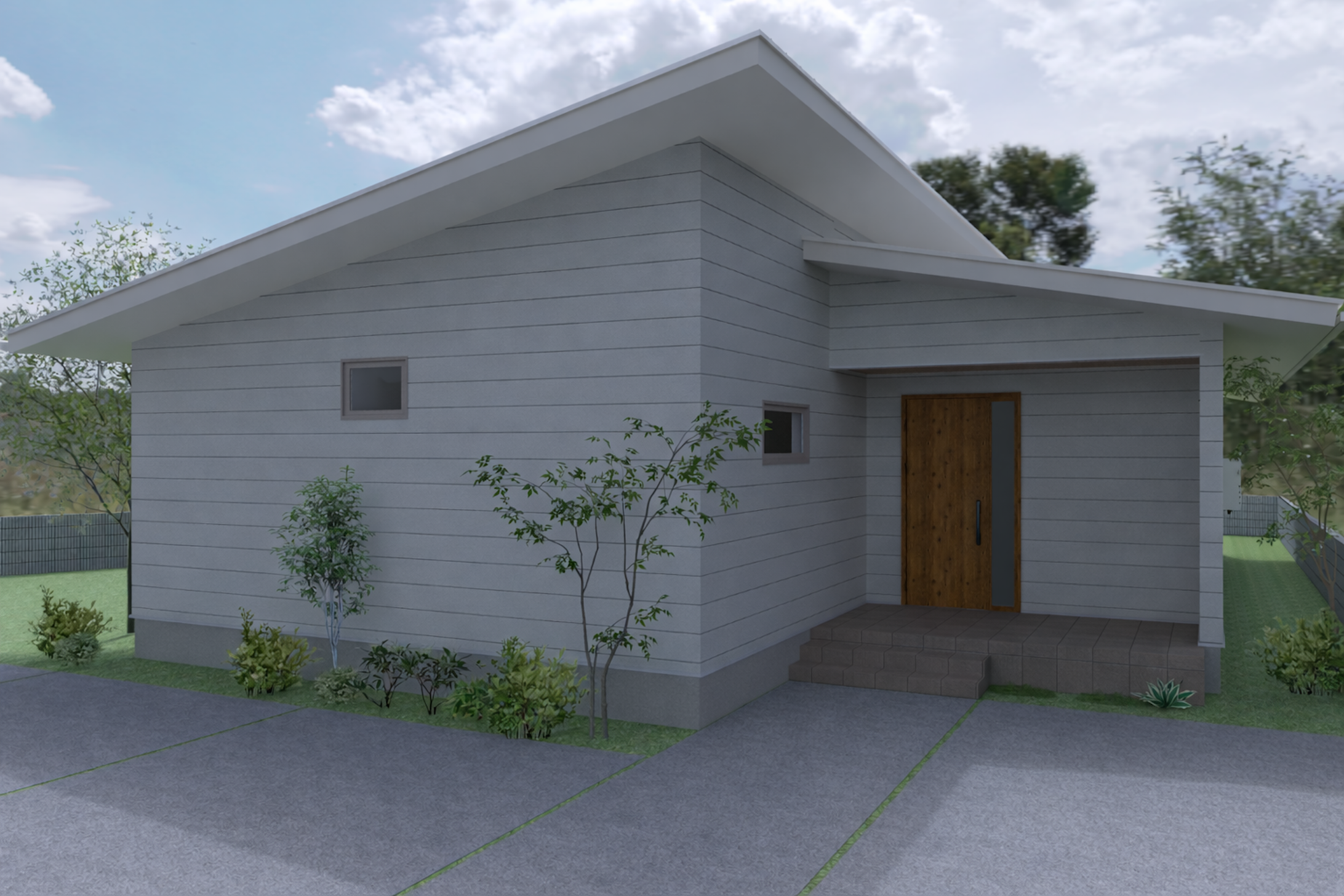 外壁にはガルバリムを採用