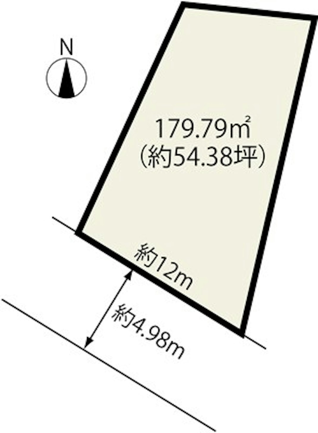 約54坪の広々とした敷地！ ご家族の理想の住まいを自由に設計できます。