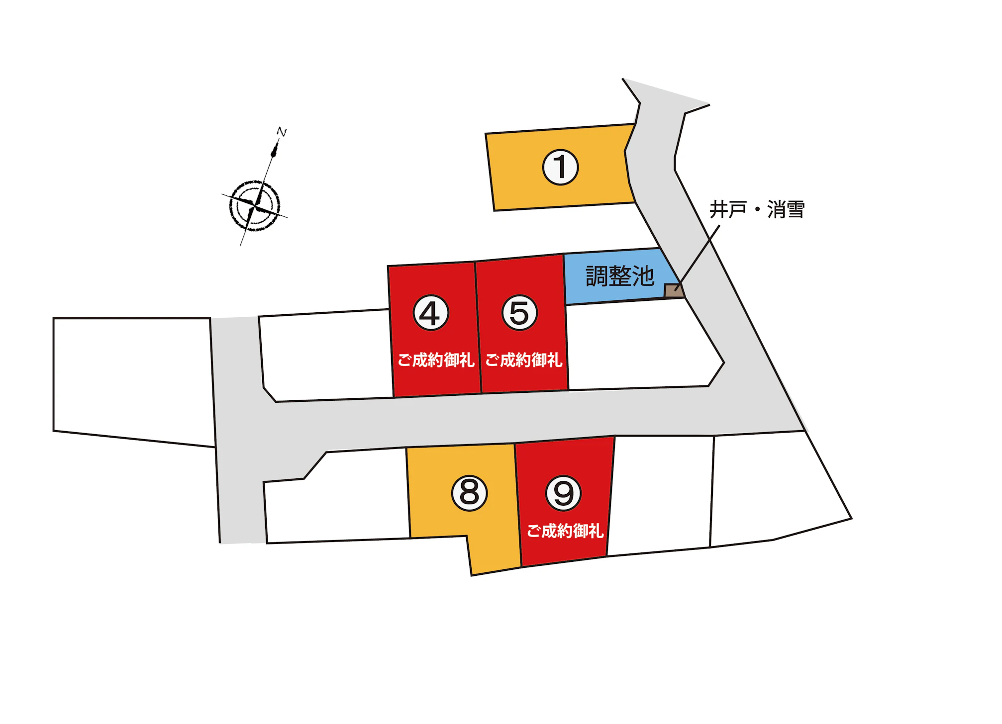 現地区画図