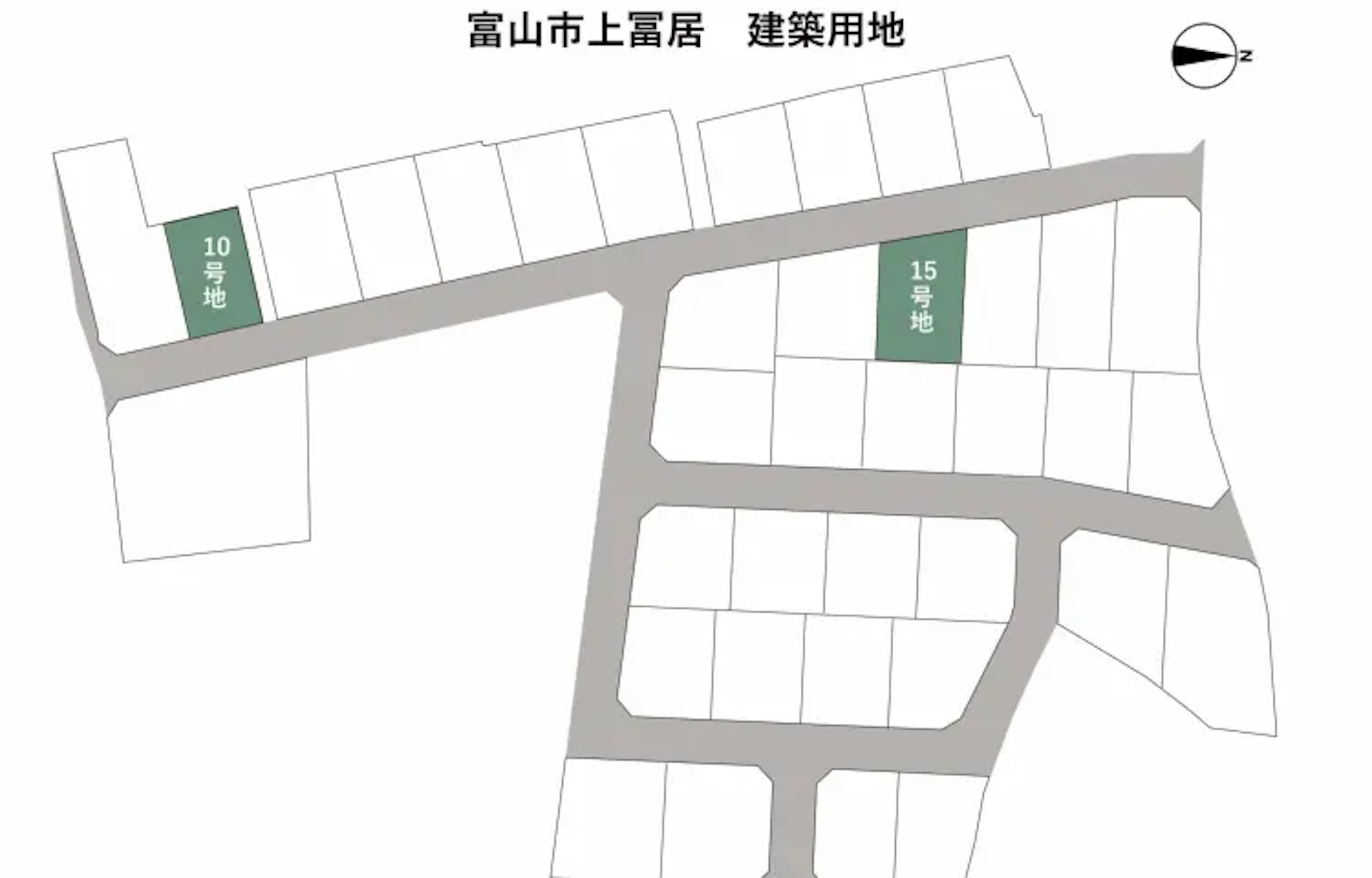 富山市上冨居全体区画図
