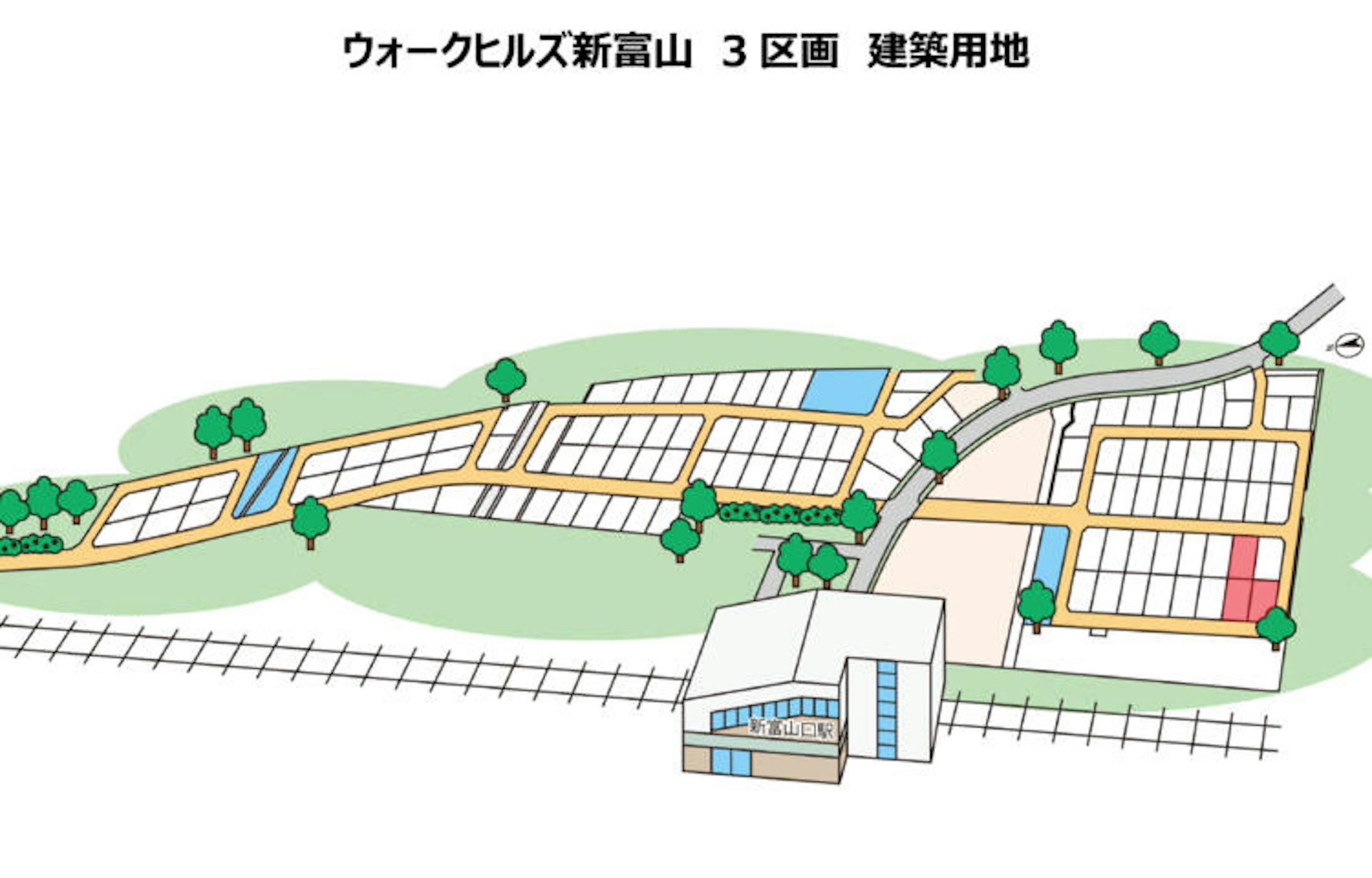ウォークヒルズ新富山総区画図