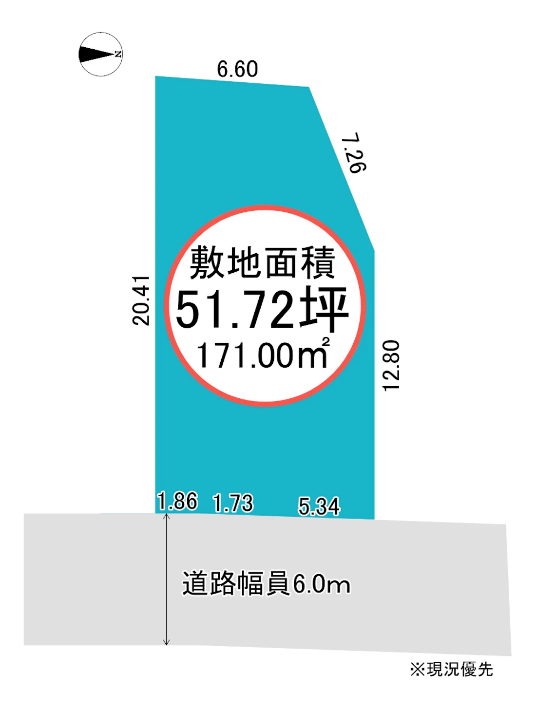 富山県富山市呉羽町区画図