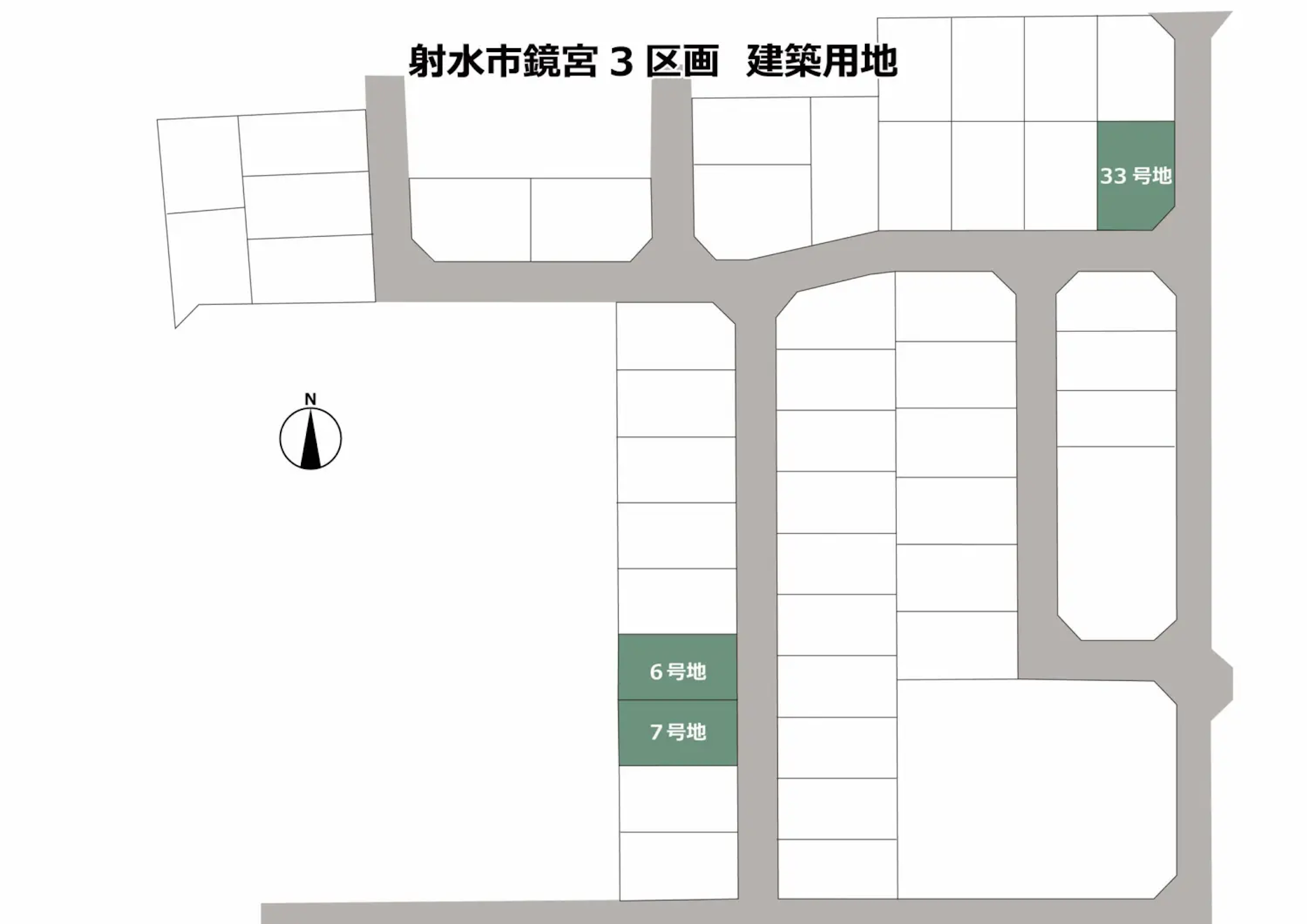 富山県射水市鏡宮総区画図