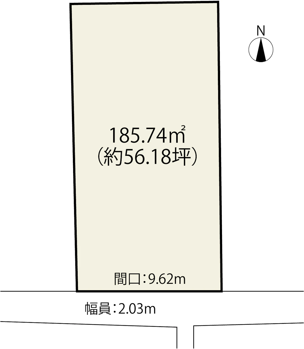 市街化調整区域ならではの落ち着いた街並み
