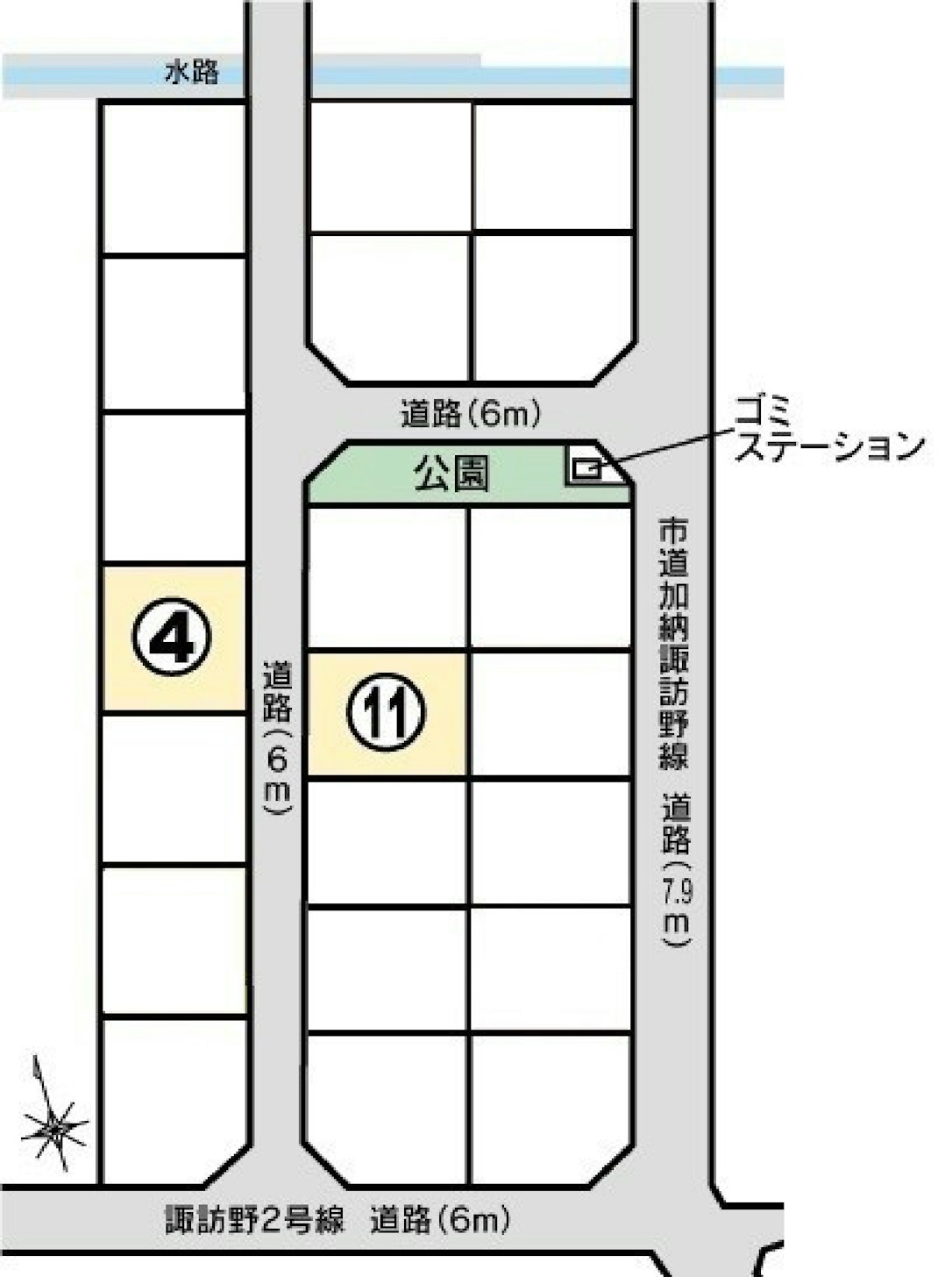 現地区画図