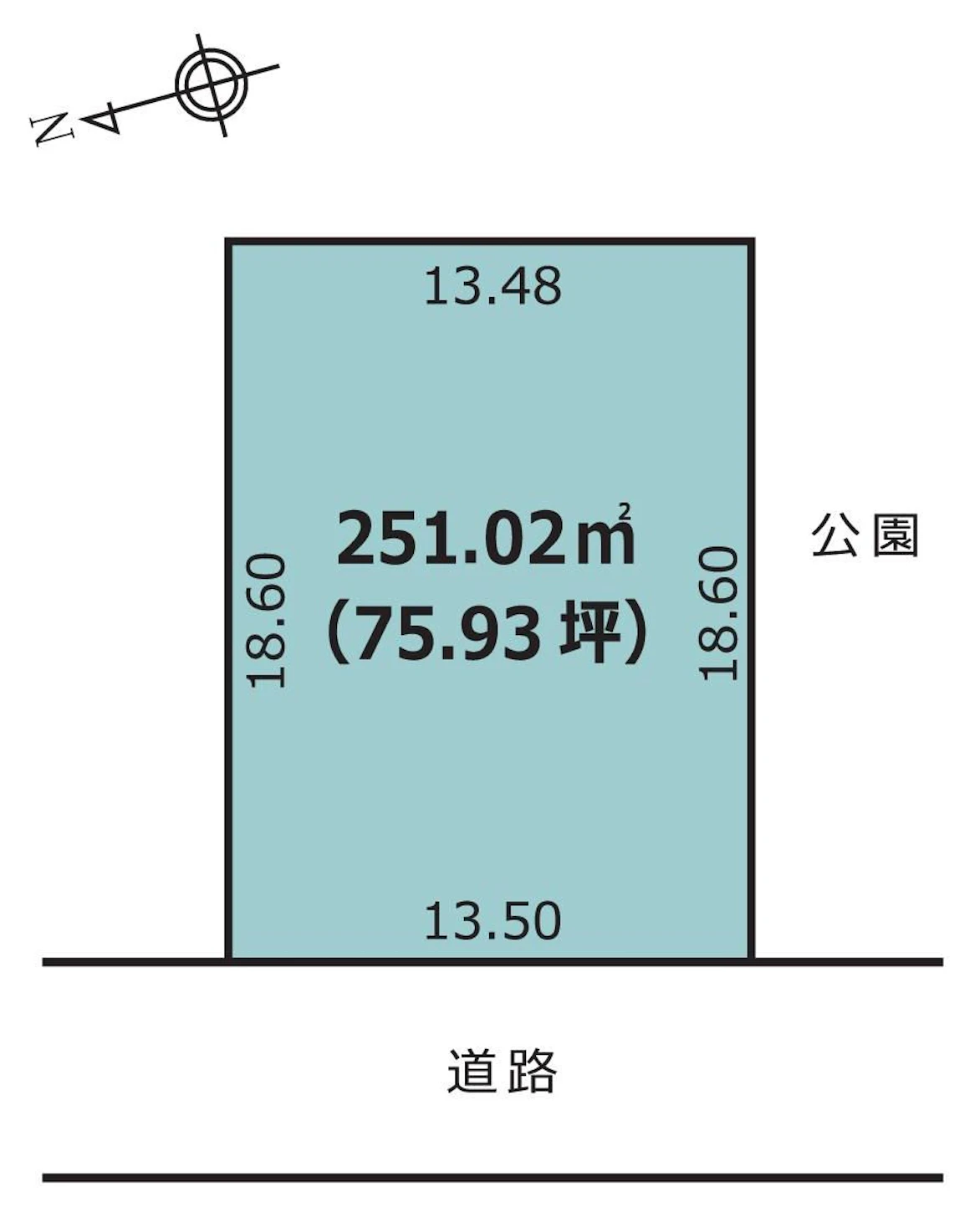 砺波市頼成分譲地区画図