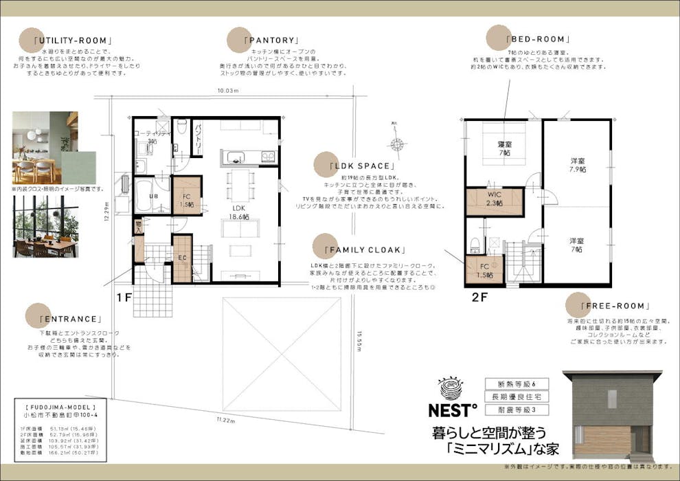 ３LDK＋３つのWICがある収納力抜群のすまい
